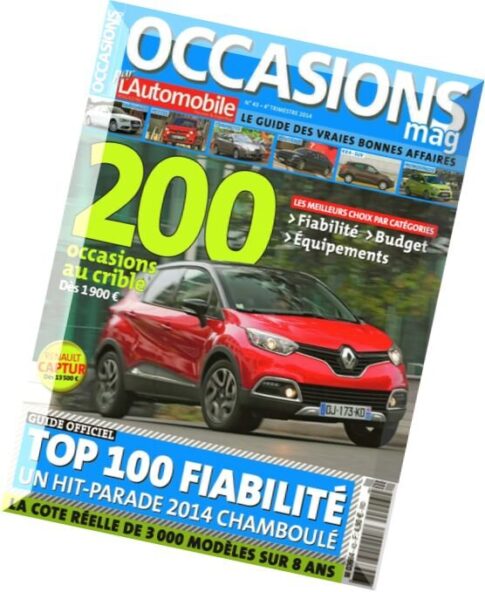L’Automobile Occasions Mag N 43 – Octobre-Novembre-Decembre 2014