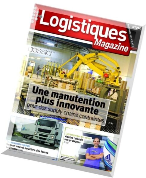 Logistiques magazine N 294 – Novembre 2014