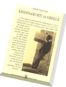 Nikos Pilavios — Krishnamurti in Greece