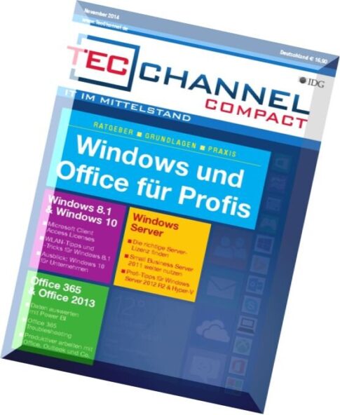 Tecchannel Compact Magazin – November N 08, 2014