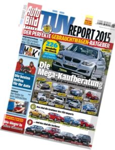 Auto Bild Germany Spezial TUEV Report 2015 November 2014