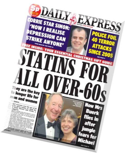 Daily Express – Tuesday, 25 November 2014