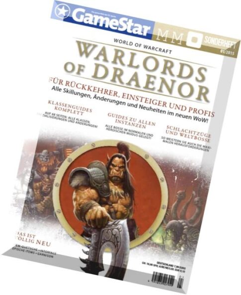 GameStar Magazin MMO Sonderheft World of Warcraft — Warlords of Draenor 01, 2015