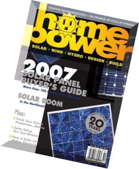 Home Power Magazine — Issue 121 — 2007-10-11