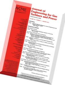 Journal of Engineering for Gas Turbines and Power 2010 Vol.132, N 1