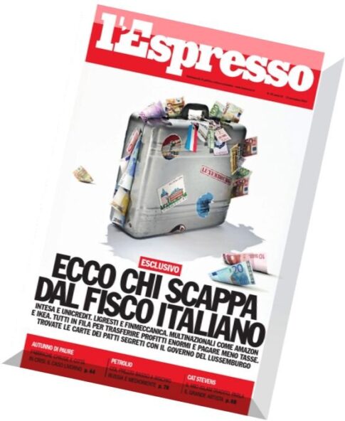 L’Espresso N 45 – 13 Novembre 2014