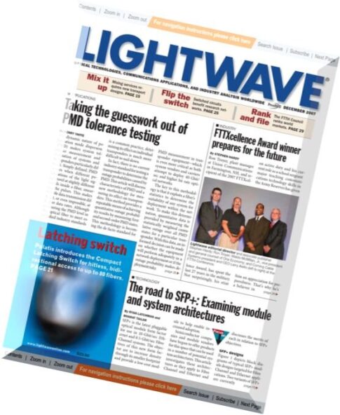 Lightwave — December 2007