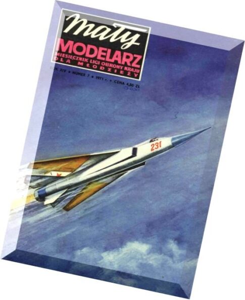 Maly Modelarz (1971-07) — Naddzwiekowy samolot mysliwski MiG