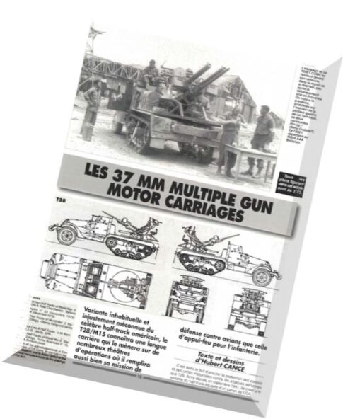 Militaria Magazine — Article French — 37mm Multiple Gun Motor Carriage — M15 Half-track