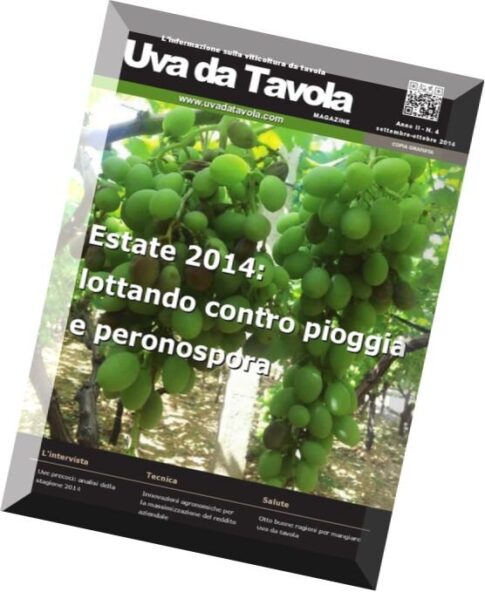 Uva da Tavola Magazine – N 4, Settembre-Ottobre 2014