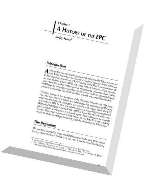 A History of the EPC