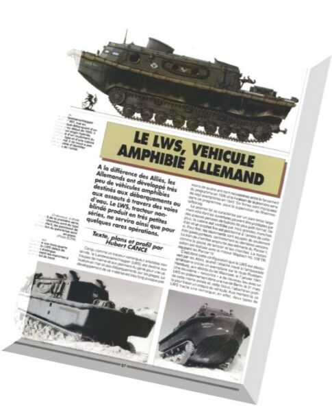 Armes Militaria Magazine – Le Lws, Vehicule Amphibie Allemand