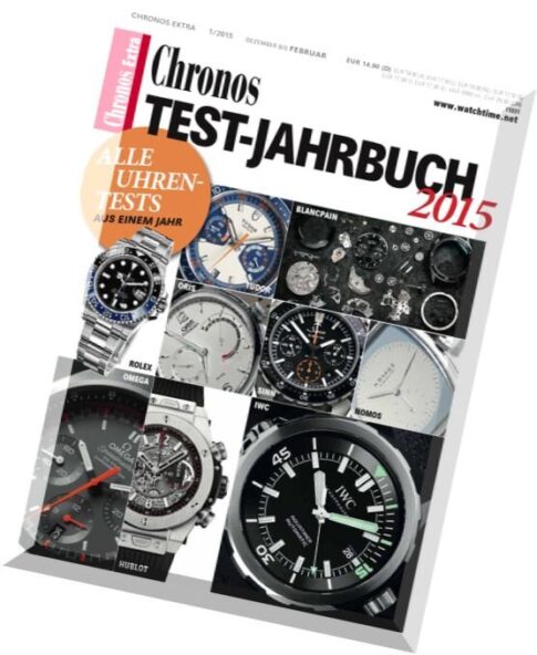 Chronos — Uhren-Magazin Sonderheft Testjahrbuch 2015