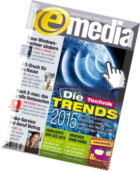 eMedia (Hardware Software Internet) Magazin N 01, 09 Januar 2015