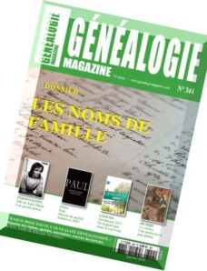Genealogie N 344 — Janvier 2015