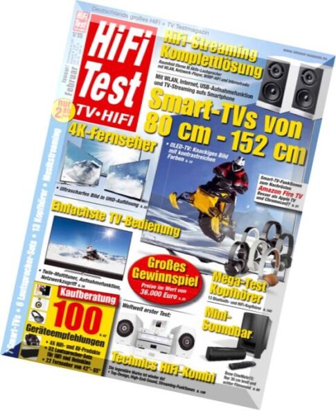 Hifi Test TV Video — HiFi + TV Testmagazin Januar-Februar 01, 2015