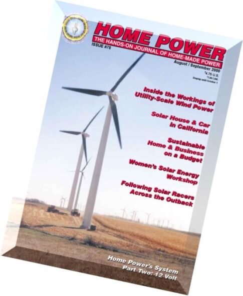 Home Power Magazine — Issue 078 — 2000-08-09