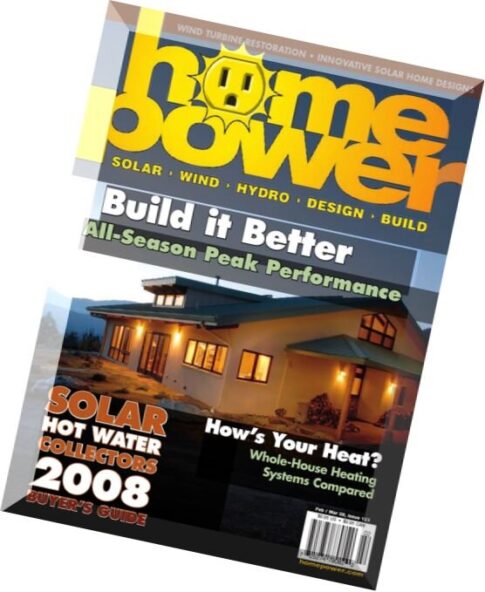 Home Power Magazine – Issue 123 – 2008-02-03