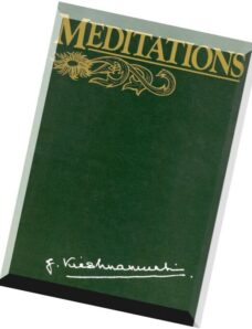 Krishnamurti – Meditations