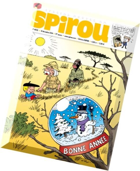 Le Journal de Spirou N 4003 – 31 Decembre 2014 au 6 Janvier 2015