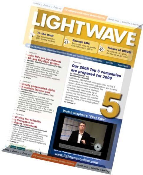Lightwave – March 2009