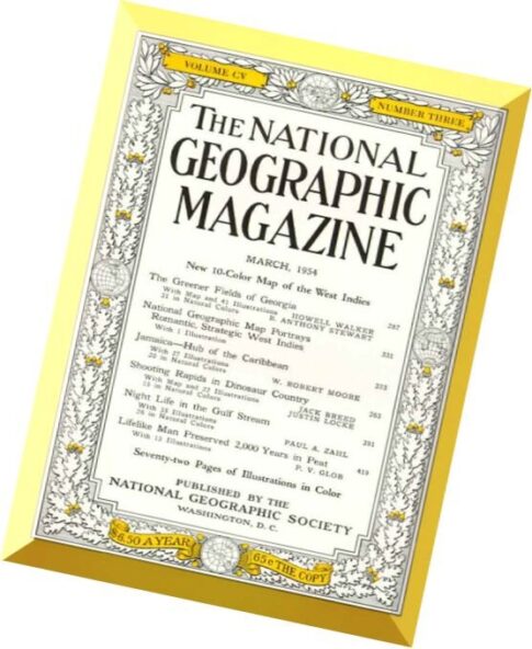National Geographic Magazine 1954-03, March
