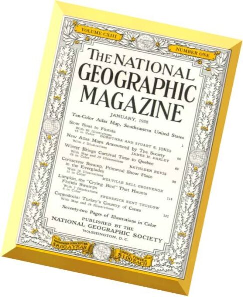 National Geographic Magazine 1958-01, January