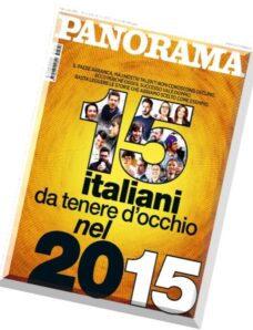 Panorama Italia N 1, 8 Gennaio 2015