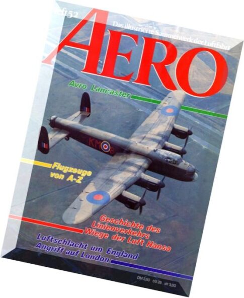 Aero Das Illustrierte Sammelwerk der Luftfahrt N 52