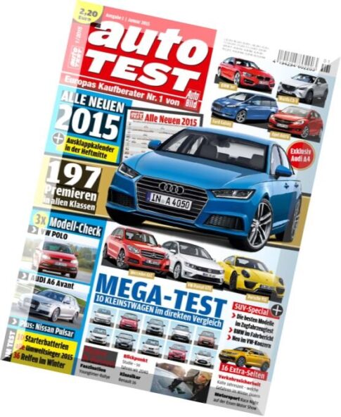 Auto Bild Autotest Magazin Januar N 01, 2015