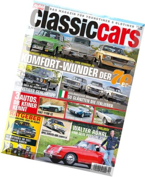 Auto zeitung Classic cars Magazin N 11, 2014