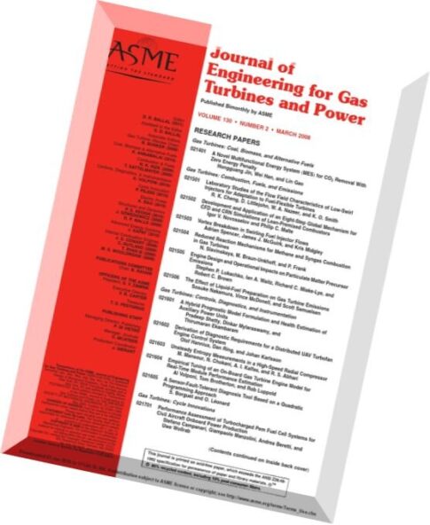 Journal of Engineering for Gas Turbines and Power 2008 Vol.130, N 2