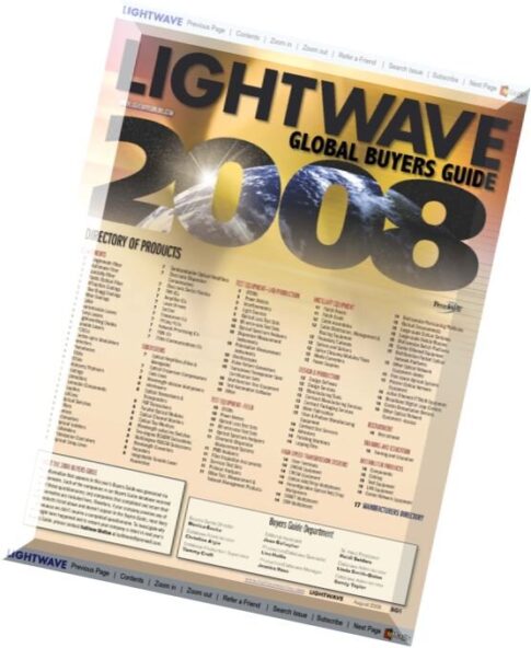 Lightwave Buyer’s Guide 2008