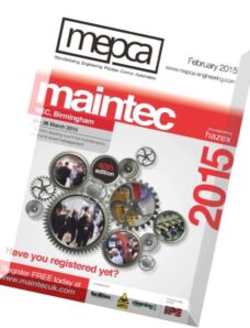 Manufacturing Engineering Process Control Automation – February 2015