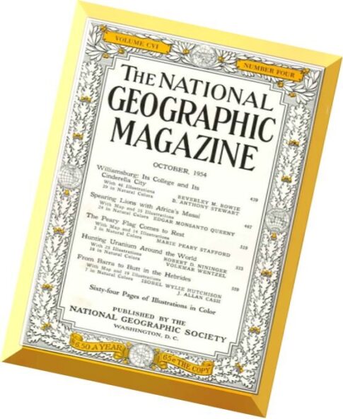 National Geographic Magazine 1954-10, October