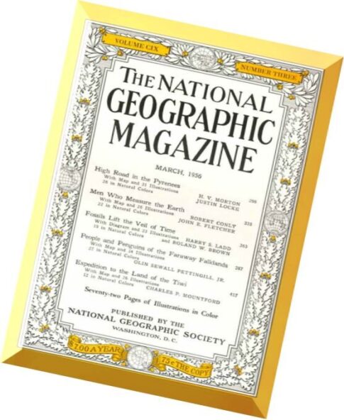 National Geographic Magazine 1956-03, March