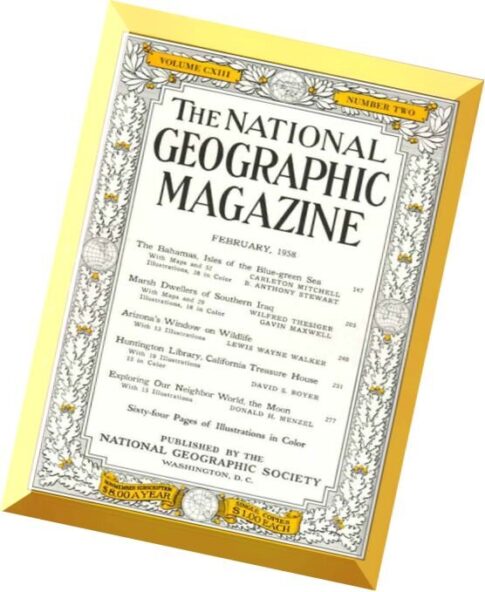 National Geographic Magazine 1958-02, February