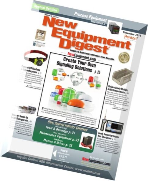 New Equipment Digest — December 2014