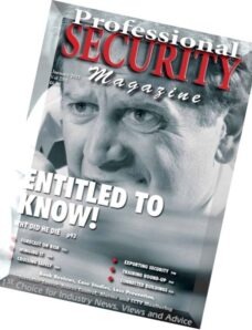 Professional Security Magazine – January 2015
