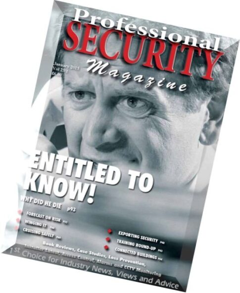 Professional Security Magazine — January 2015