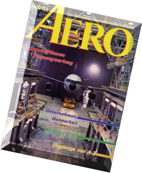 Aero Das Illustrierte Sammelwerk der Luftfahrt n 63