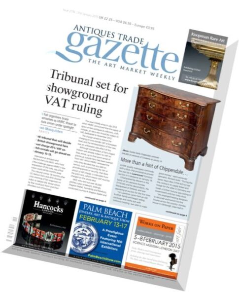 Antiques Trade Gazette – 31 January 2015