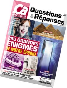 Ca M’interesse Questions & Reponses N 9 – Fevrier-Avril 2015