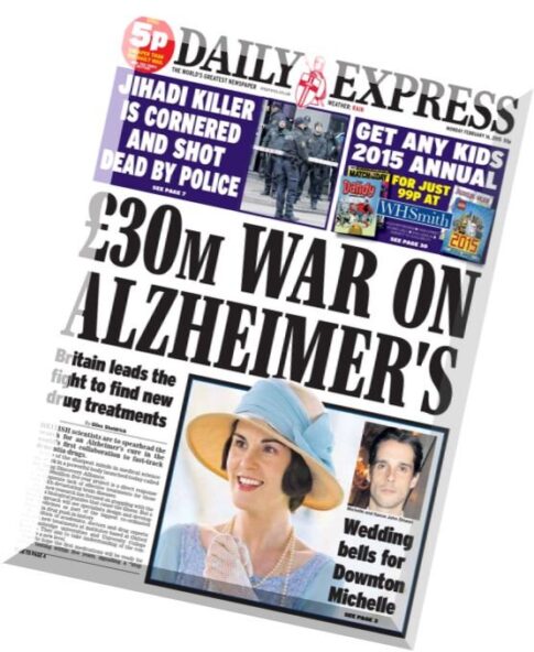 Daily Express – Monday, 16 February 2015