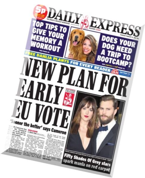 Daily Express – Thursday, 12 February 2015