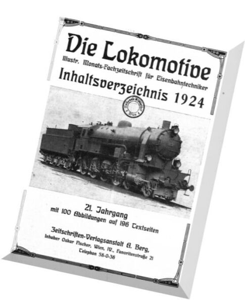 Die Lokomotive 21.Jaghrgang (1924)