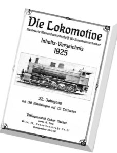 Die Lokomotive 22.Jaghrgang (1925)
