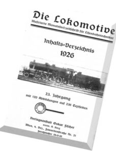 Die Lokomotive 23.Jaghrgang (1926)