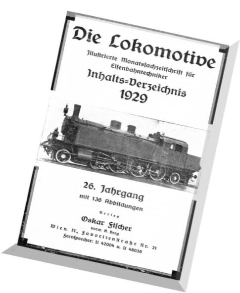 Die Lokomotive 26.Jaghrgang (1929)