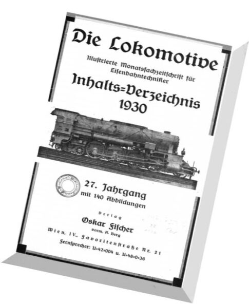 Die Lokomotive 27.Jaghrgang (1930)